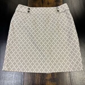 Banana Republic Pencil Skirt Womens 12 Tweed All Cotton Super Pretty Classy‎